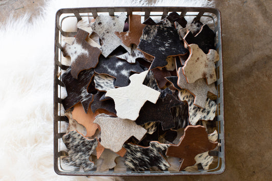 Cowhide Coasters